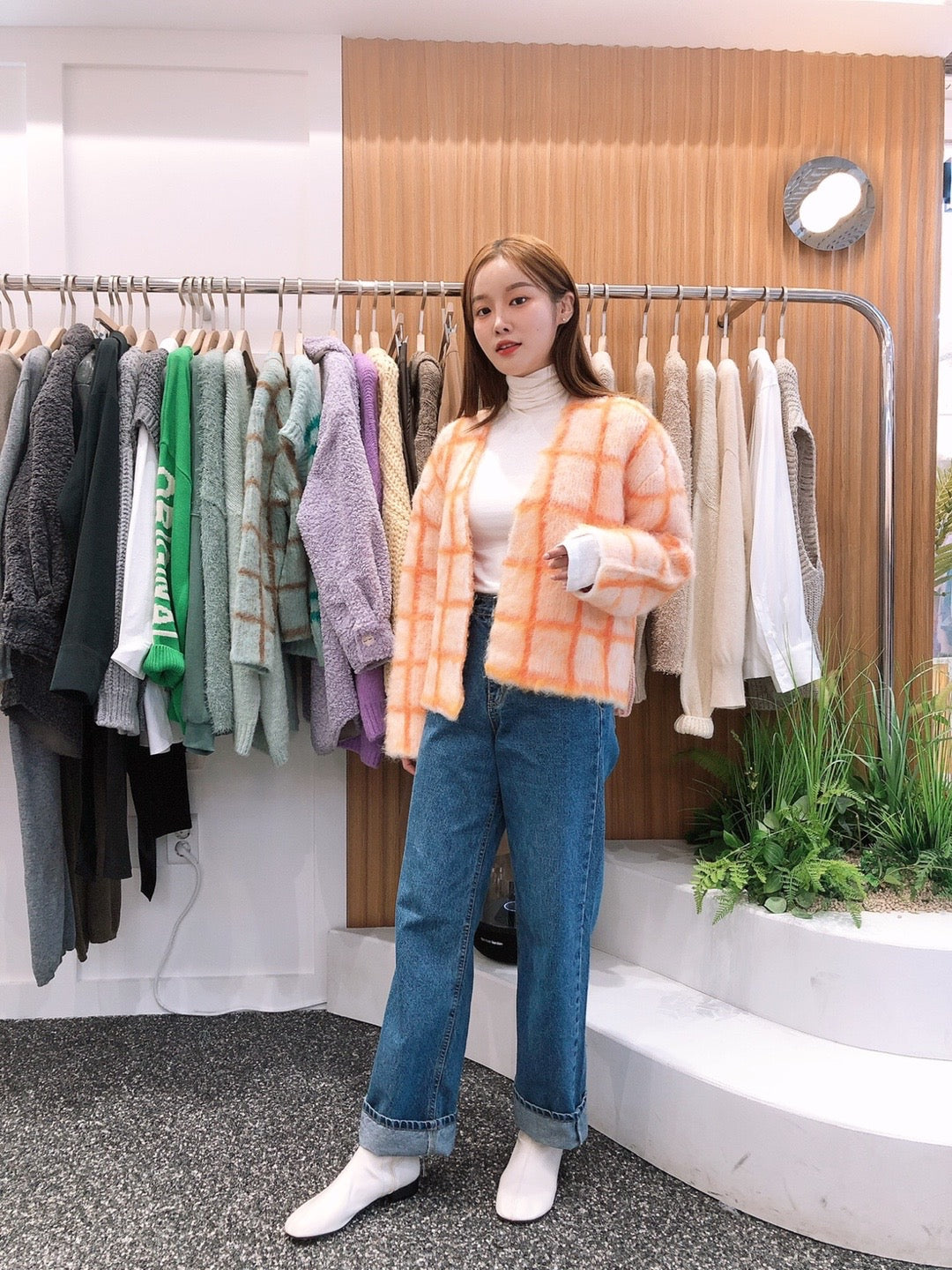 Brushed Alpaca Knit Jacket