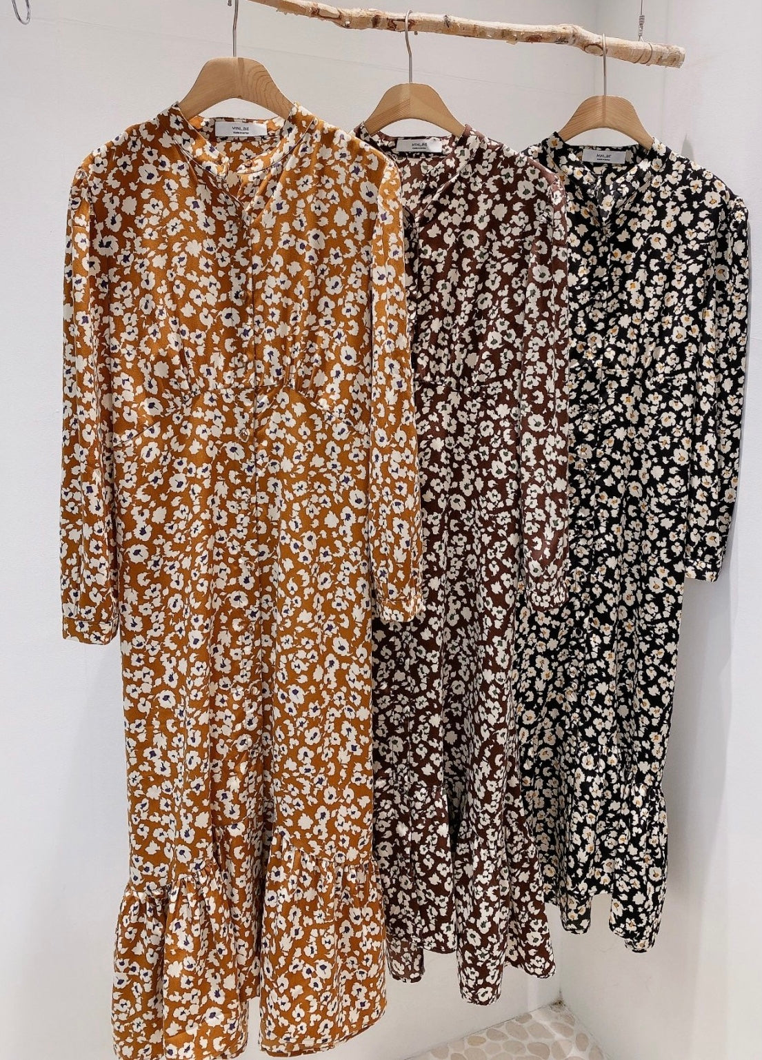 Pansy Printed Shirt Dress