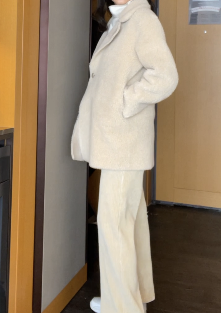 Reversible Faux Shearling coat