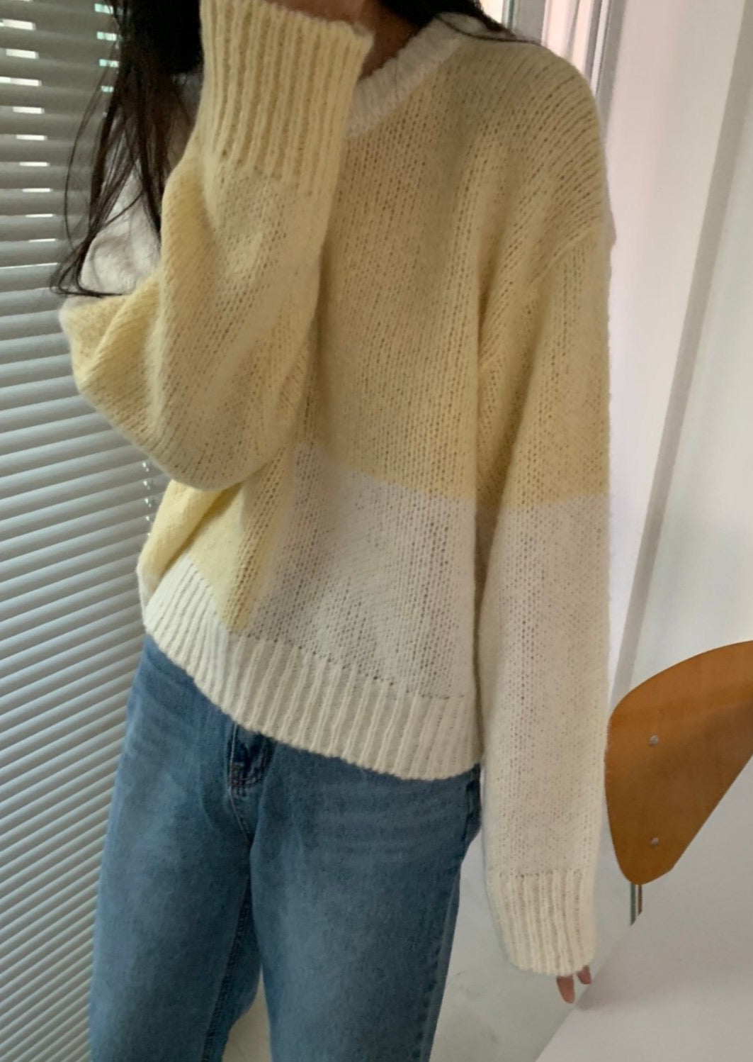 Two Tone Wool/Alpaca Jumper - Best Seller Reorder