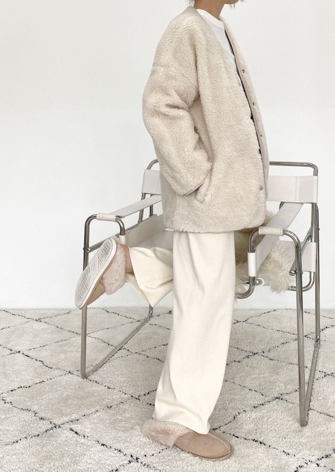 Reversible Bandana / Faux Shearling Jacket