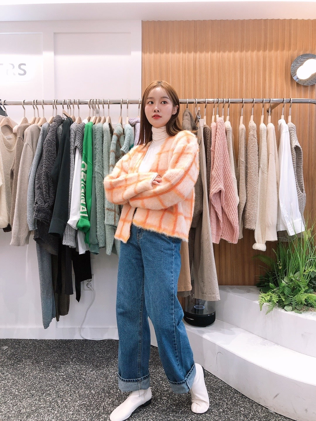 Brushed Alpaca Knit Jacket