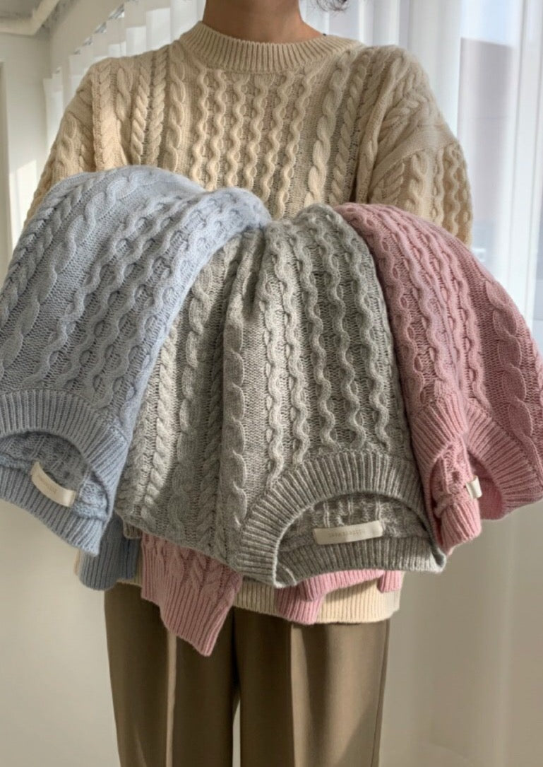 Wool Cable Jumper -Special Price Item!!