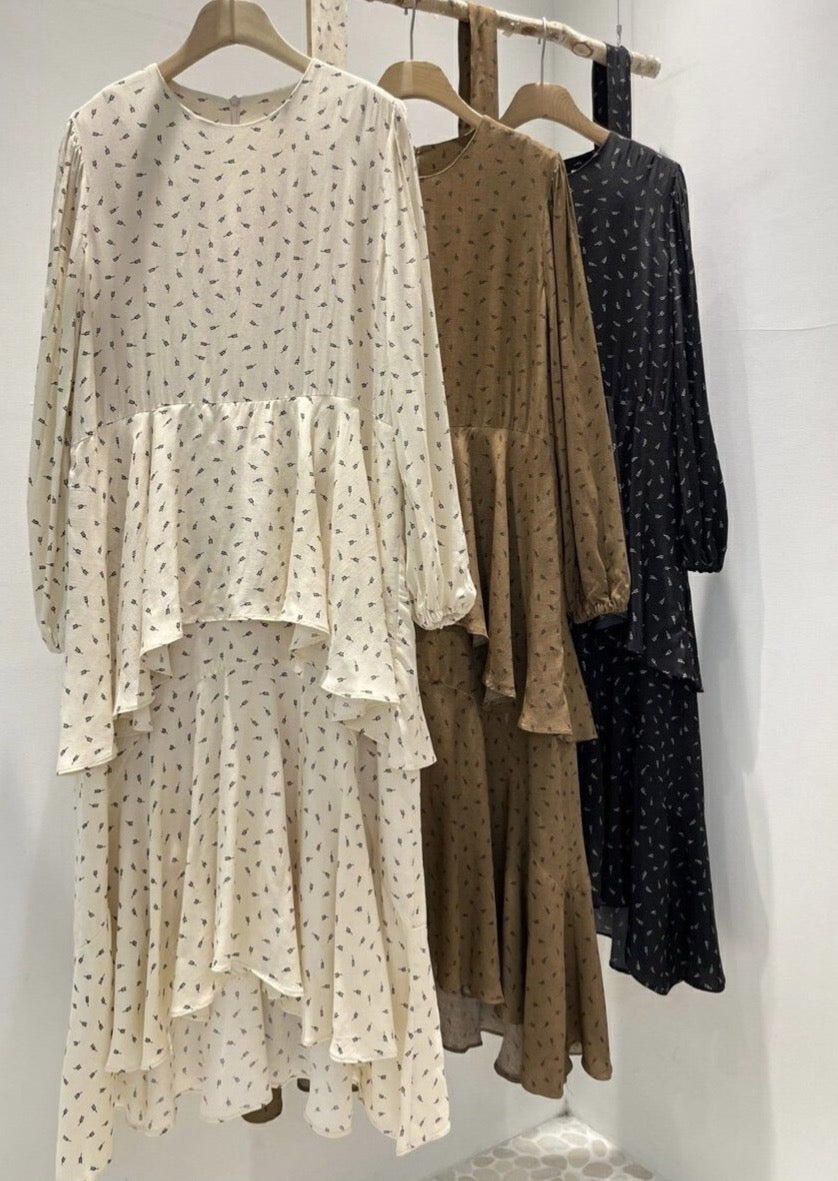 Tiered Ruffle Midi Dress