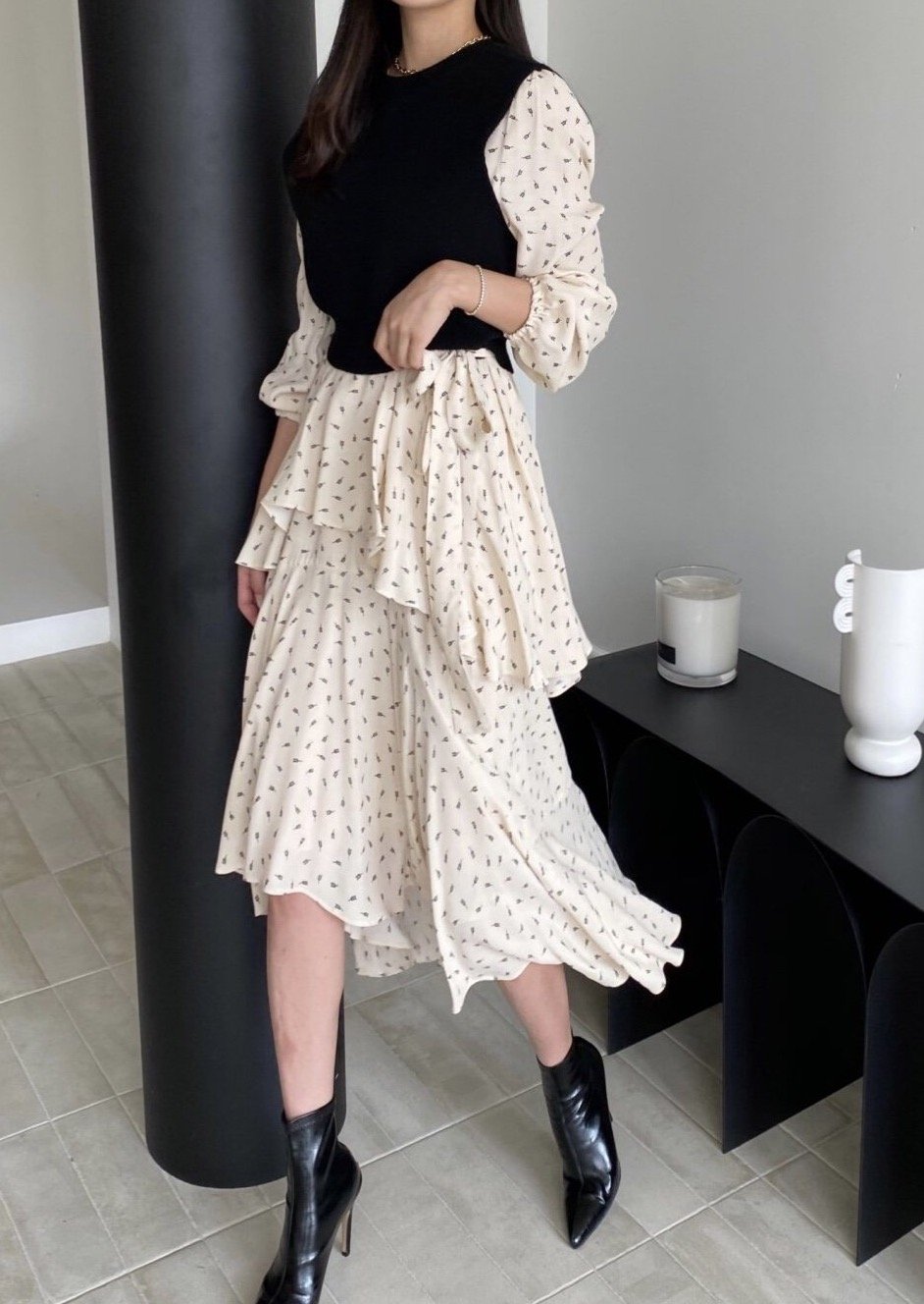 Tiered Ruffle Midi Dress - Best seller reorder