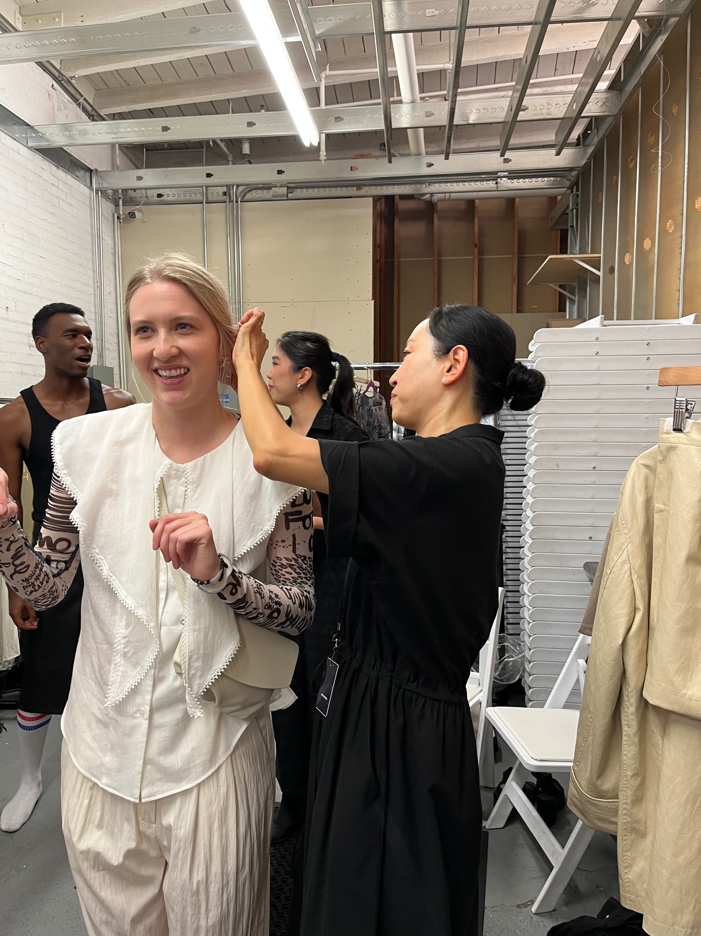 Abi + Ari Collection Caplet Collar Shirt