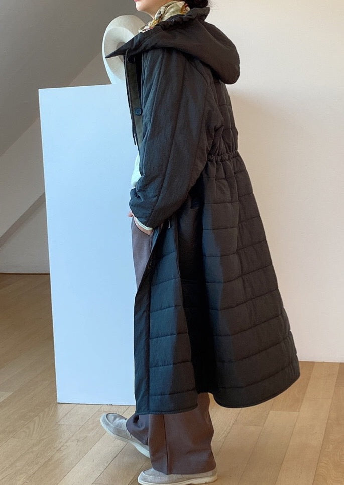 Quilted Nylon Robe Coat