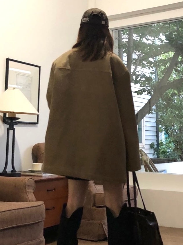 Bonded Corduroy Coat