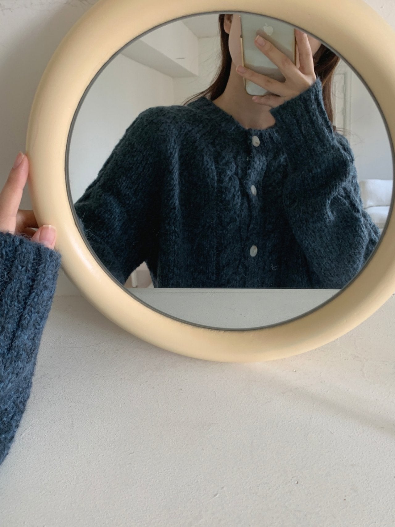 Mohair Cable Cardigan