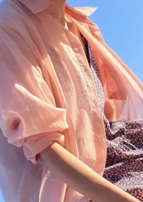 Sheer Crinkle cotton Shirt