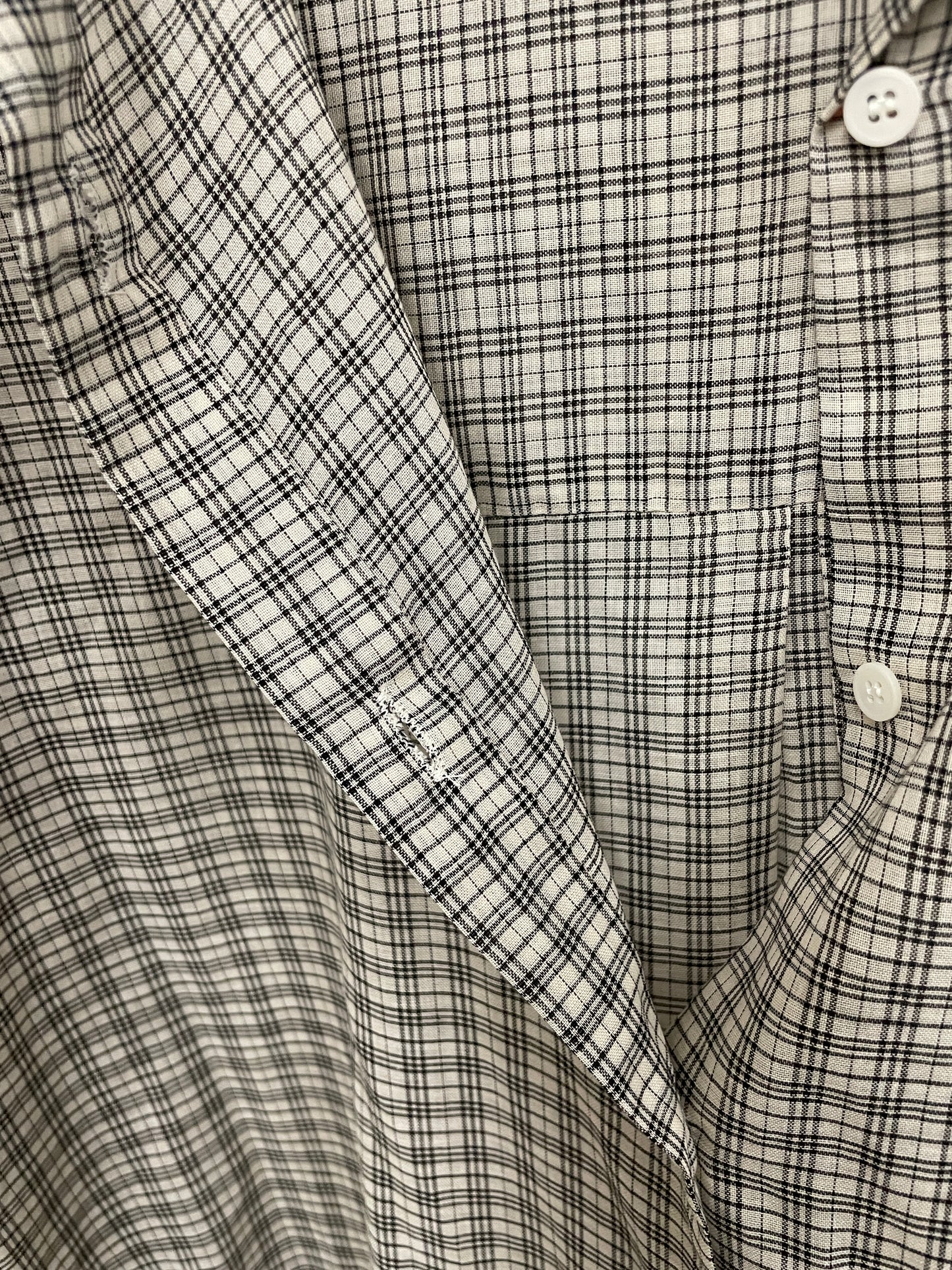 Cotton Voile Plaid Shirt