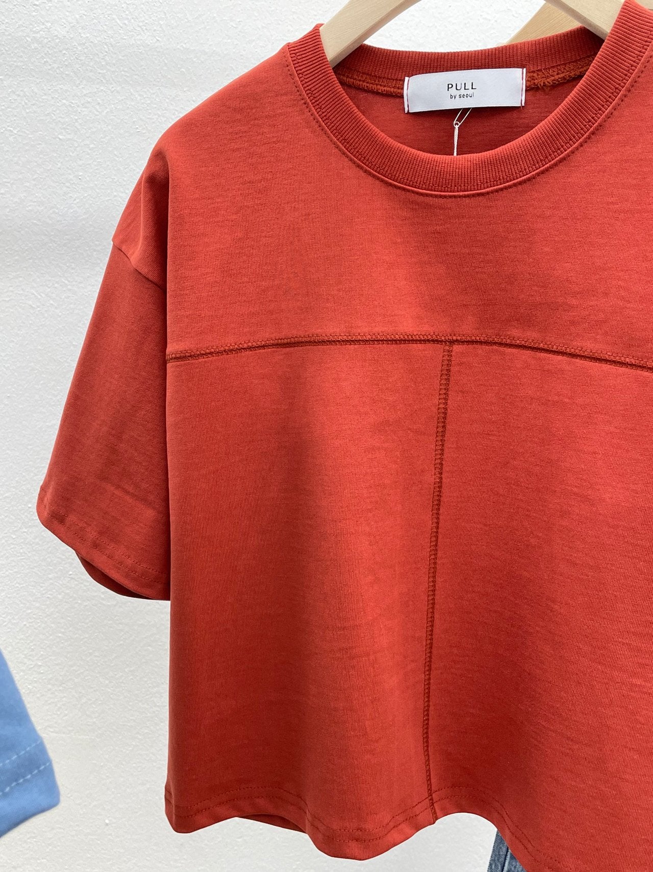 Seamed Cropped T shirt