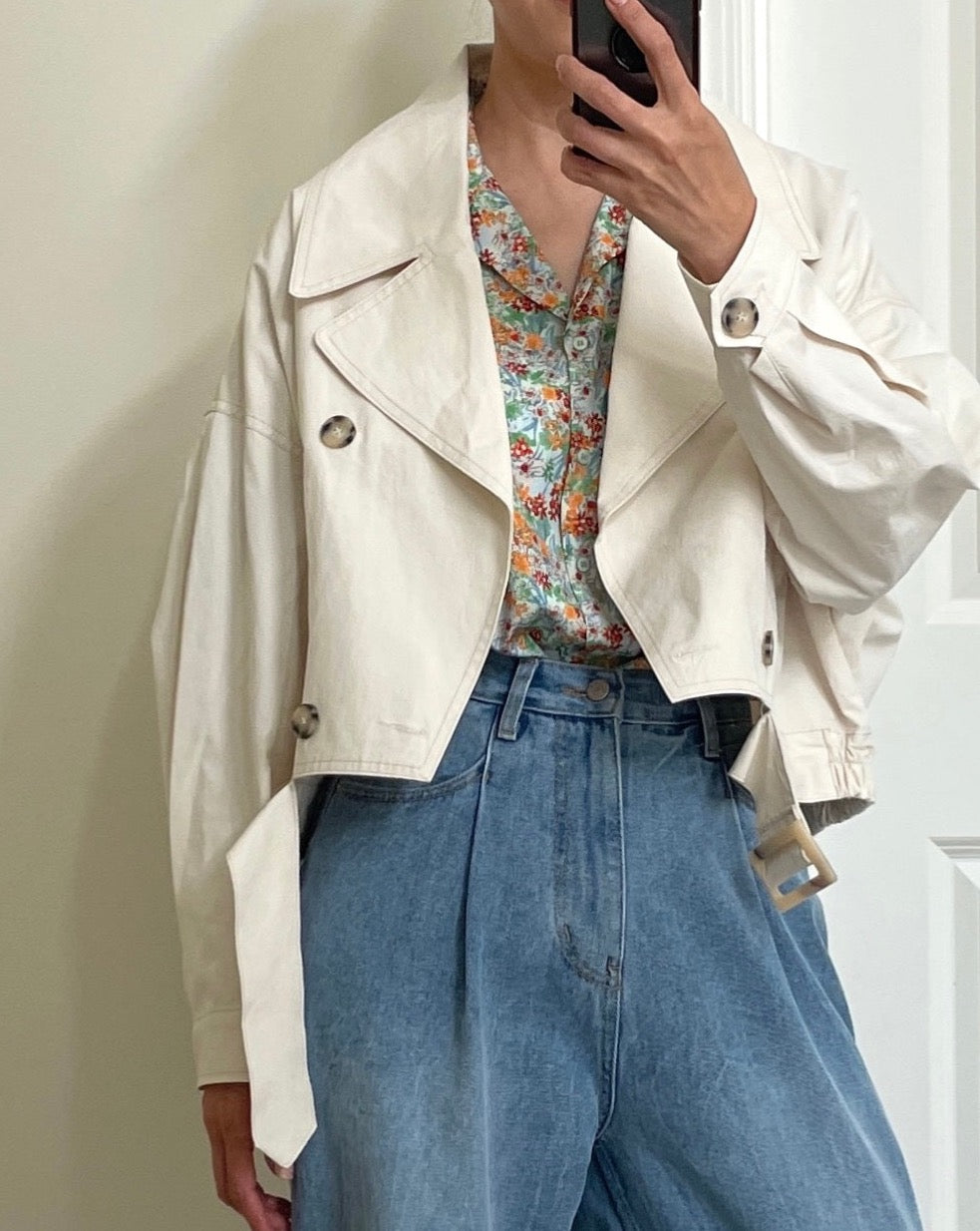 Crop Trench Jacket