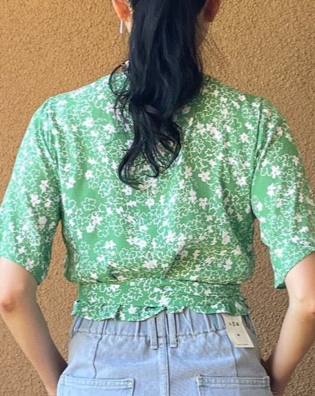 Floral Wrap Crop Top