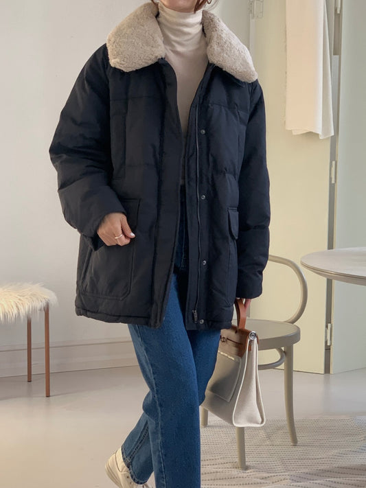 Duck Down With Shearling Collar - Final Pre-Order