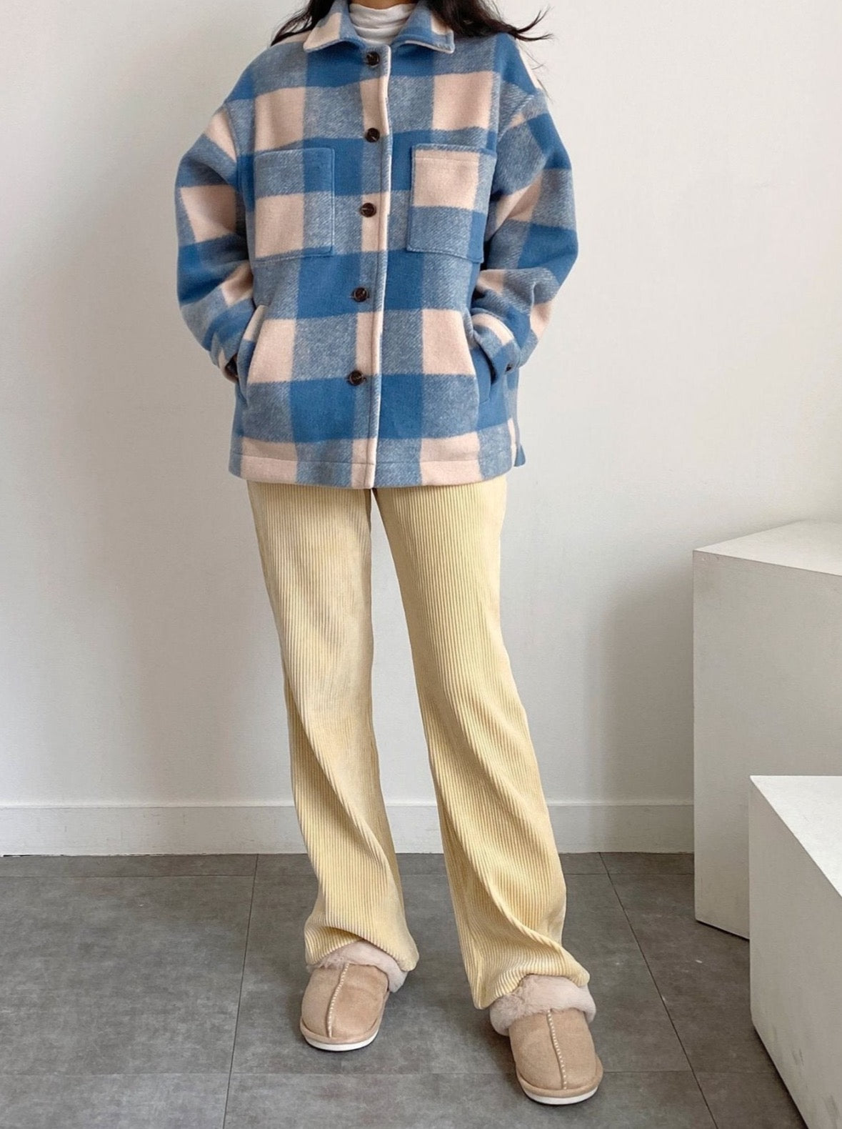 Checkered Wool Jacket - only 1 in stock