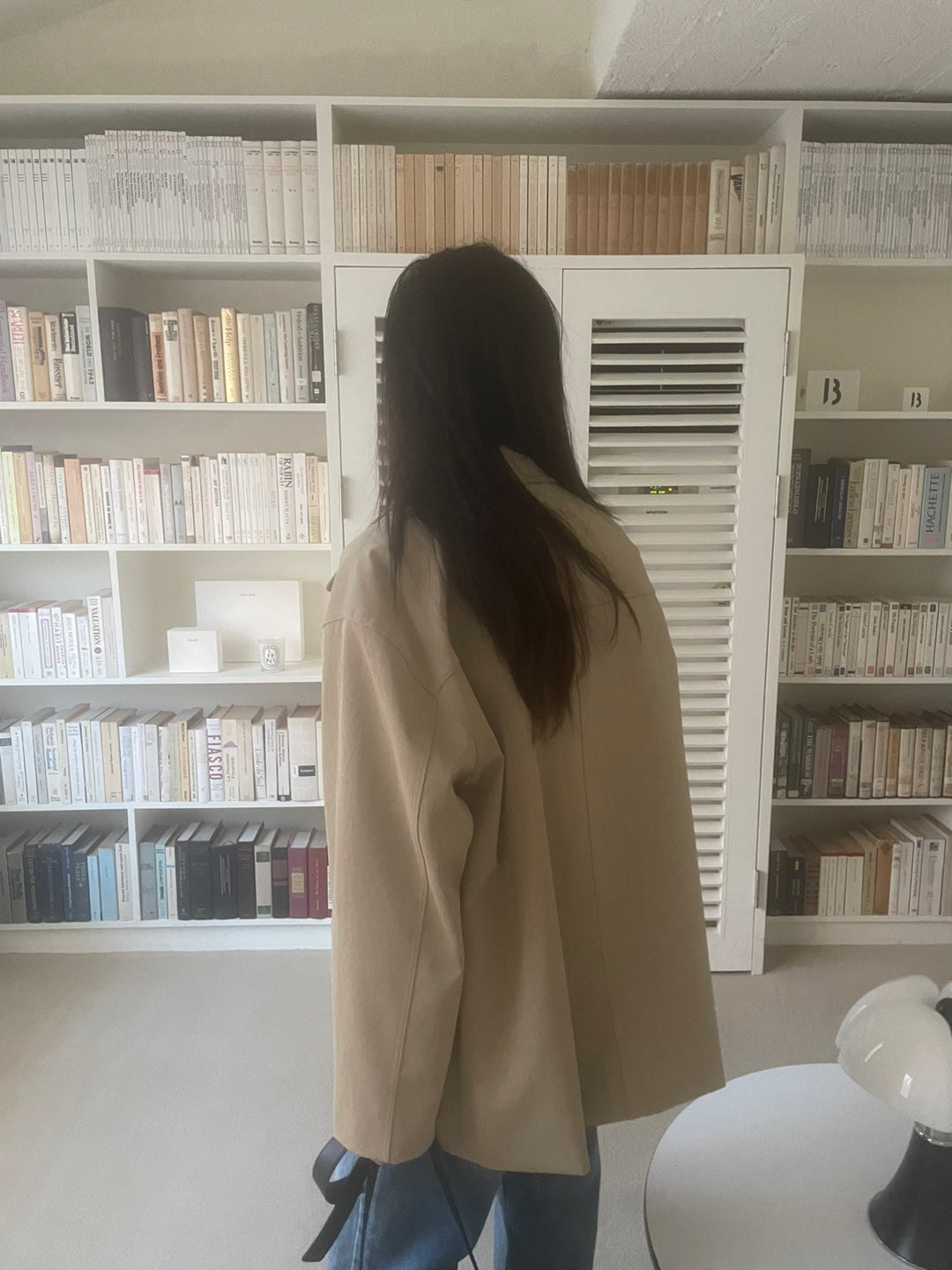 <Abi + Ari> Black Label Vegan Long Jacket