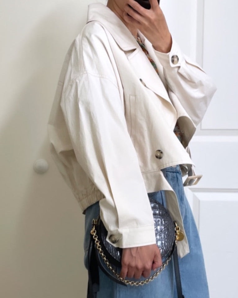 Crop Trench Jacket