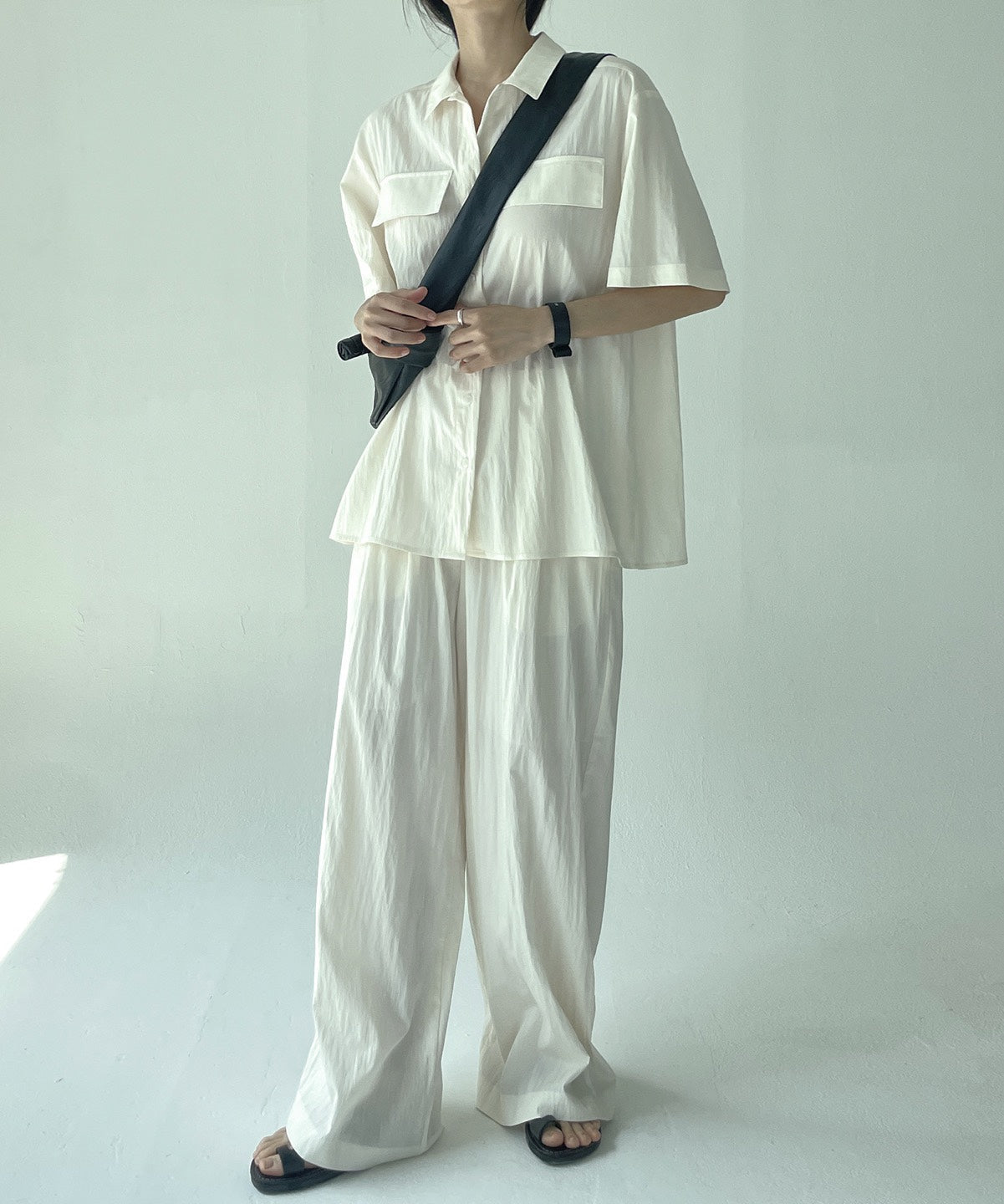 Abi + Ari Collection Loose Nylon Shirt