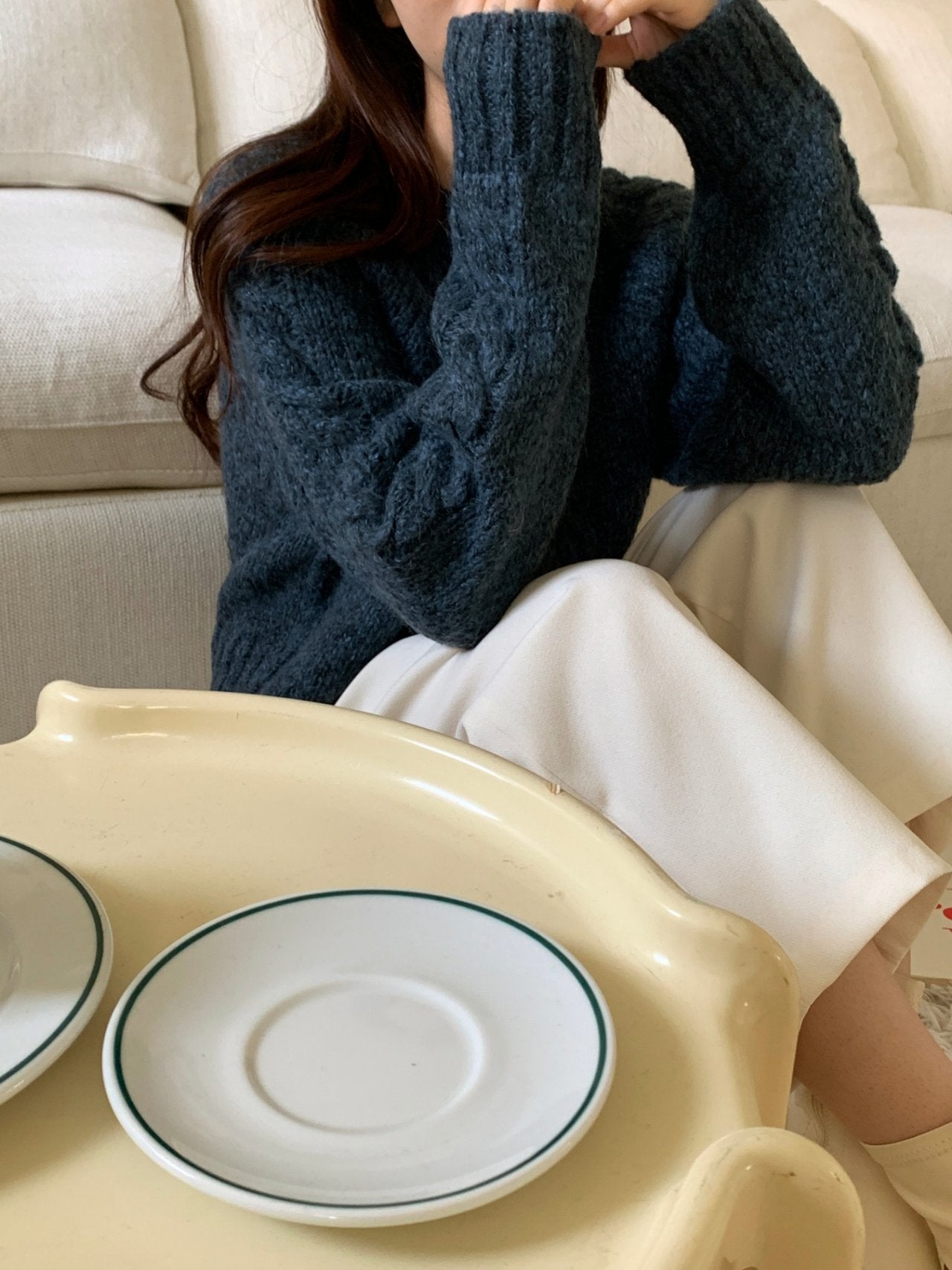 Mohair Cable Cardigan