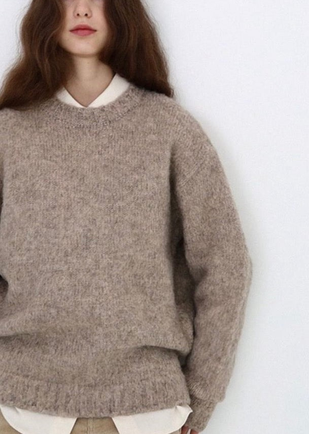 Brushed Alpaca Wool Blend Jumper