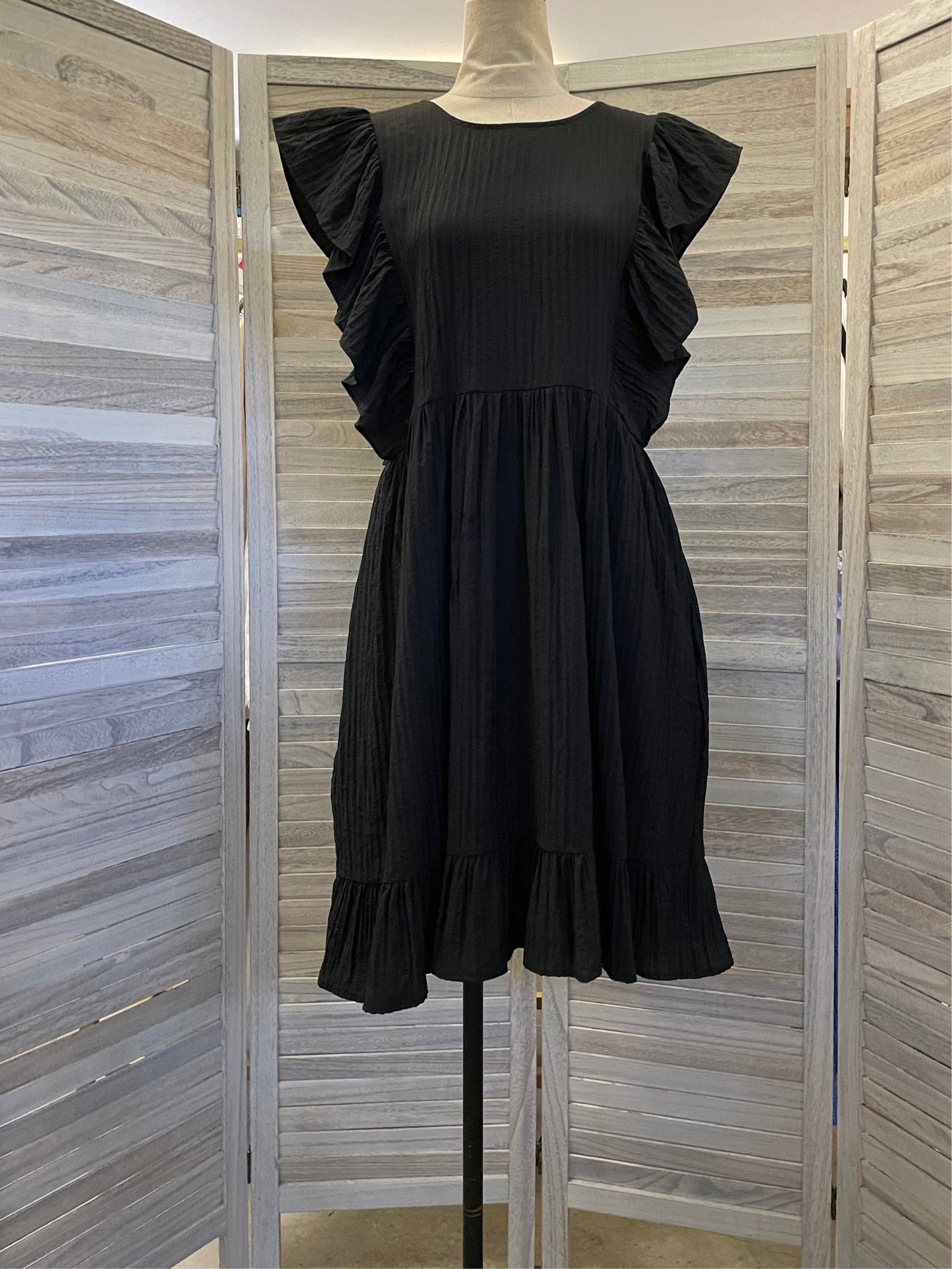 2 Way Crinkle Jacquard Mini Dress