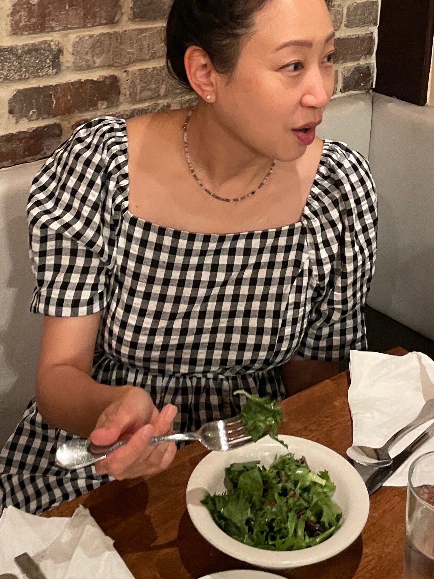 Seersucker Gingham Check Dress