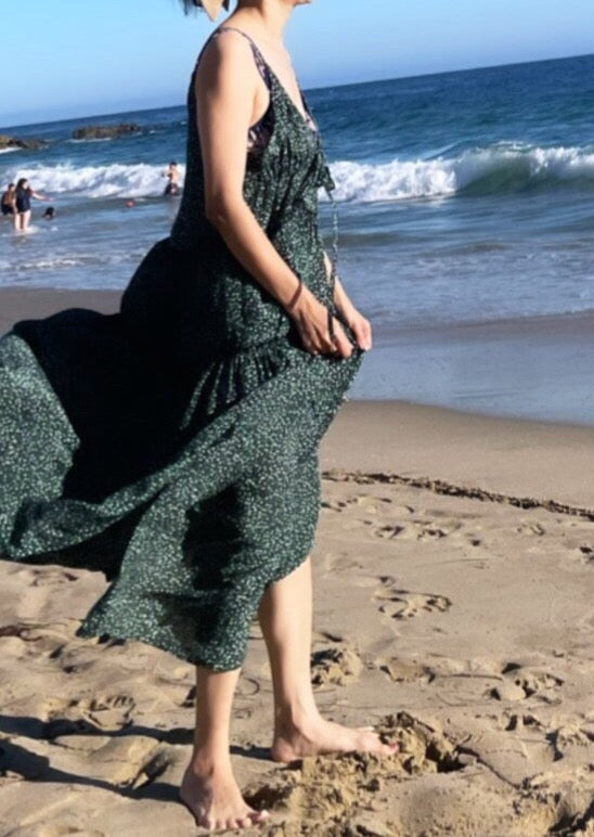 Abinari Silk Maxi Dress - Upcycled Dead Stock Silk