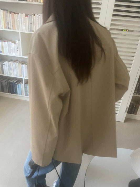 <Abi + Ari> Black Label Vegan Long Jacket