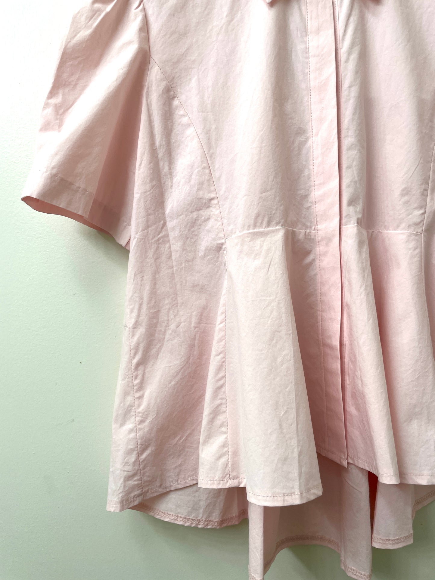 Abi + Ari Black Label Pleated Tail Shirt