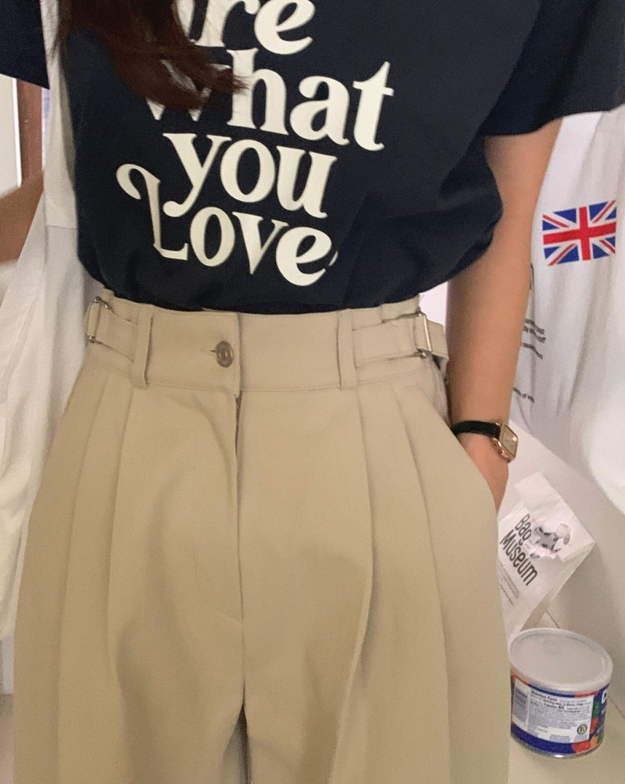 Cotton Twill Bermuda Shorts - Straight