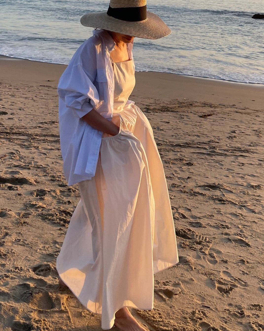 Summer Apron Cotton Maxi Dress - 4th Preorder