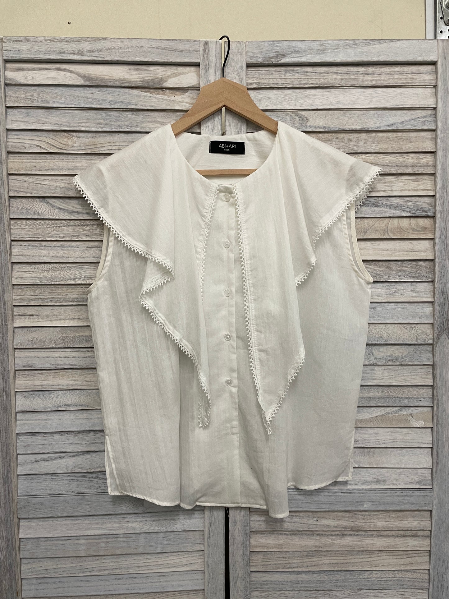 Abi + Ari Collection Caplet Collar Shirt