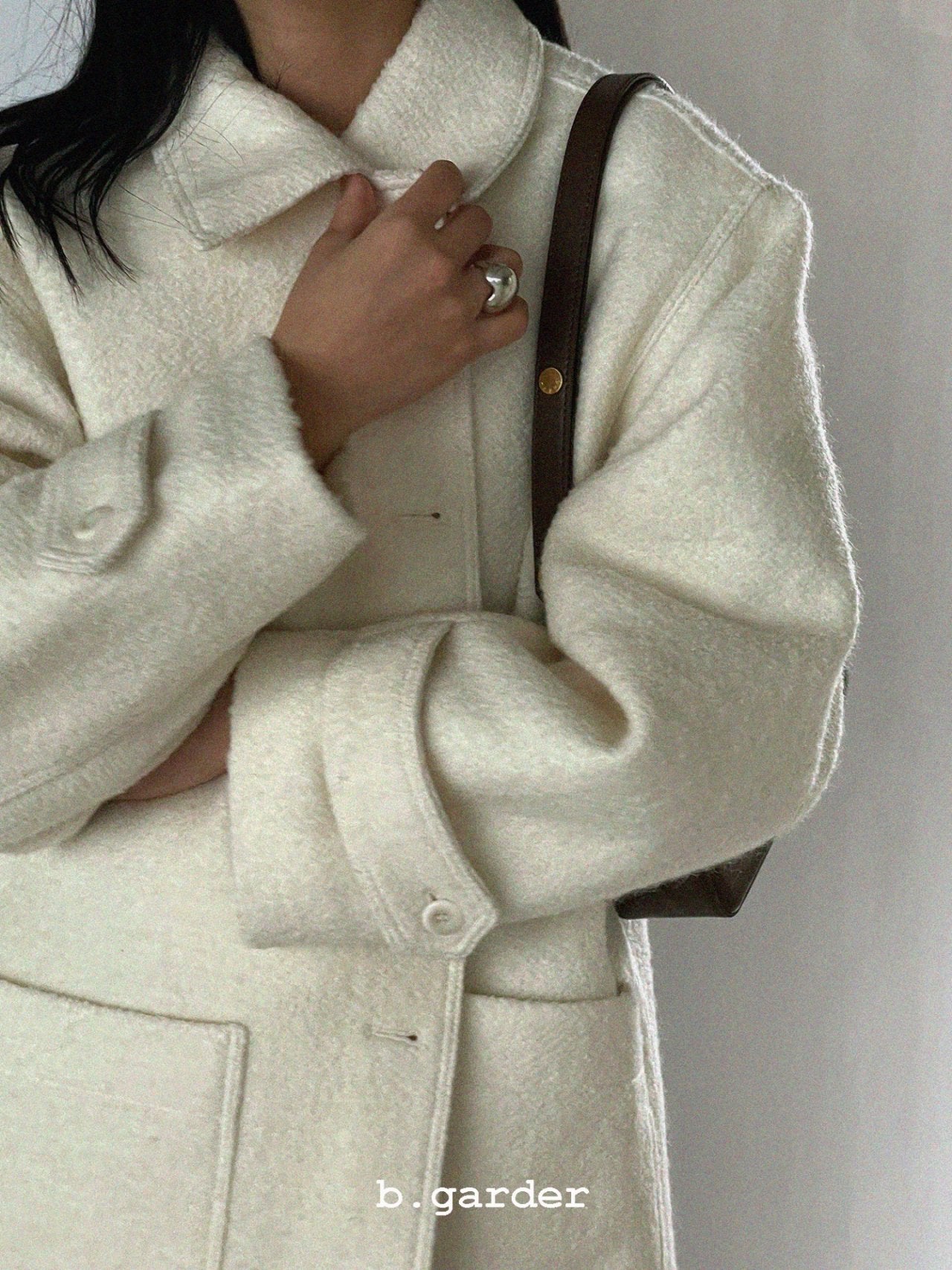 Chamber Bouclé Half Coat