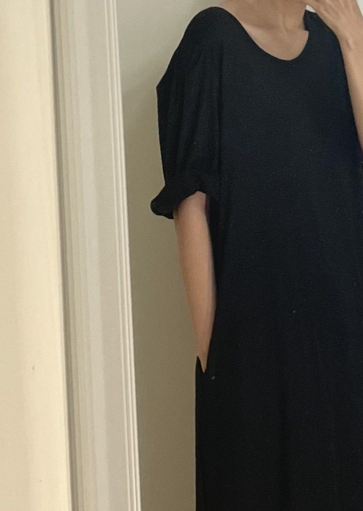 Dylan A-Line T shirt Maxi - one left in Heather Grey