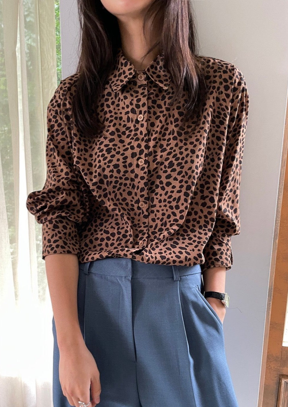 Cheetah Printed Shirt