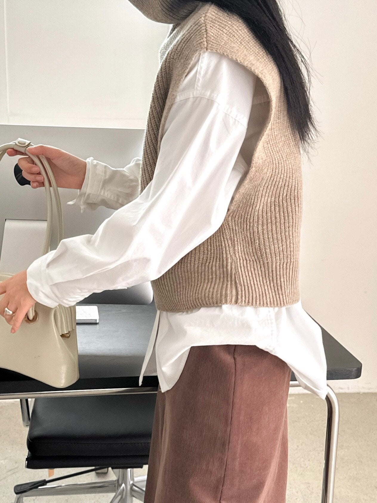 Wool Turtleneck Vest