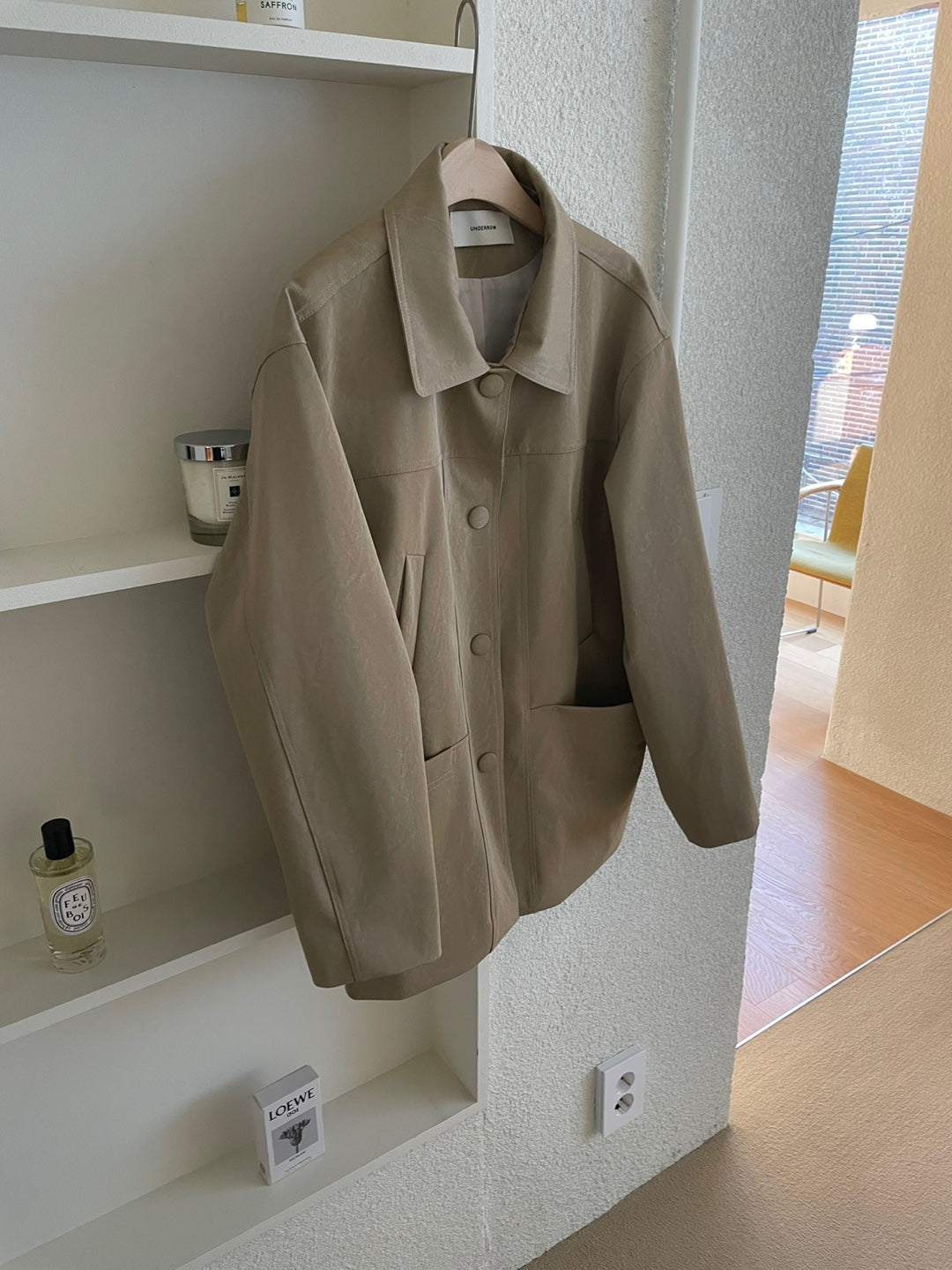 <Abi + Ari> Black Label Vegan Long Jacket