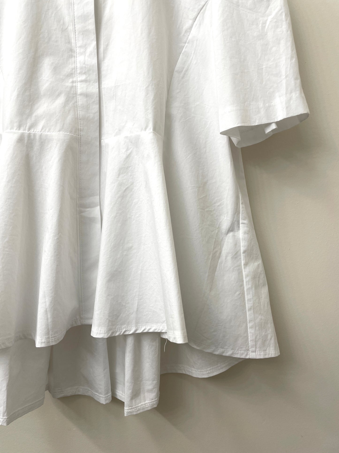 Abi + Ari Black Label Pleated Tail Shirt