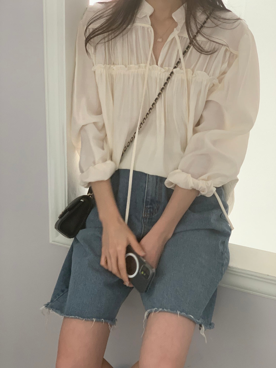 Ruffled Poet Blouse