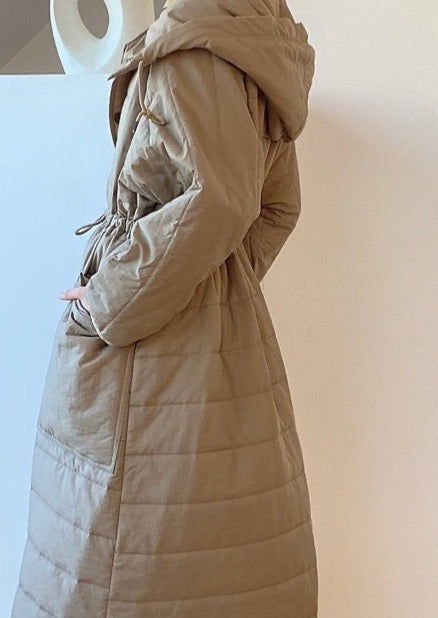 Quilted Nylon Robe Coat