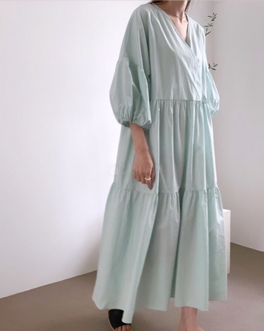 Abby Puff Sleeve Maxi Dress