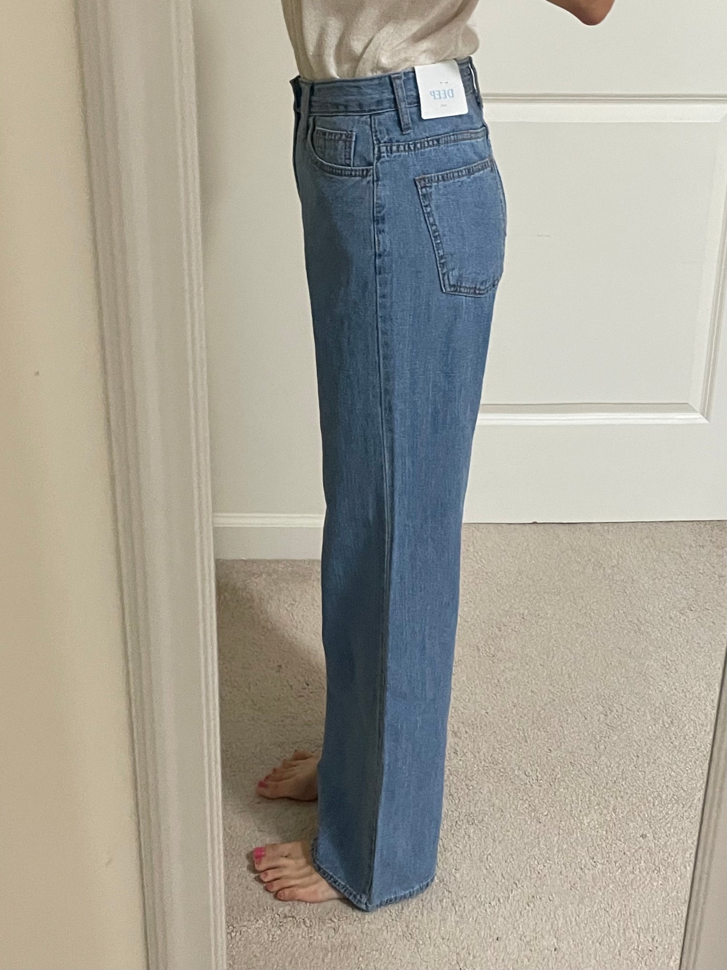 Summer relaxed straight Denim