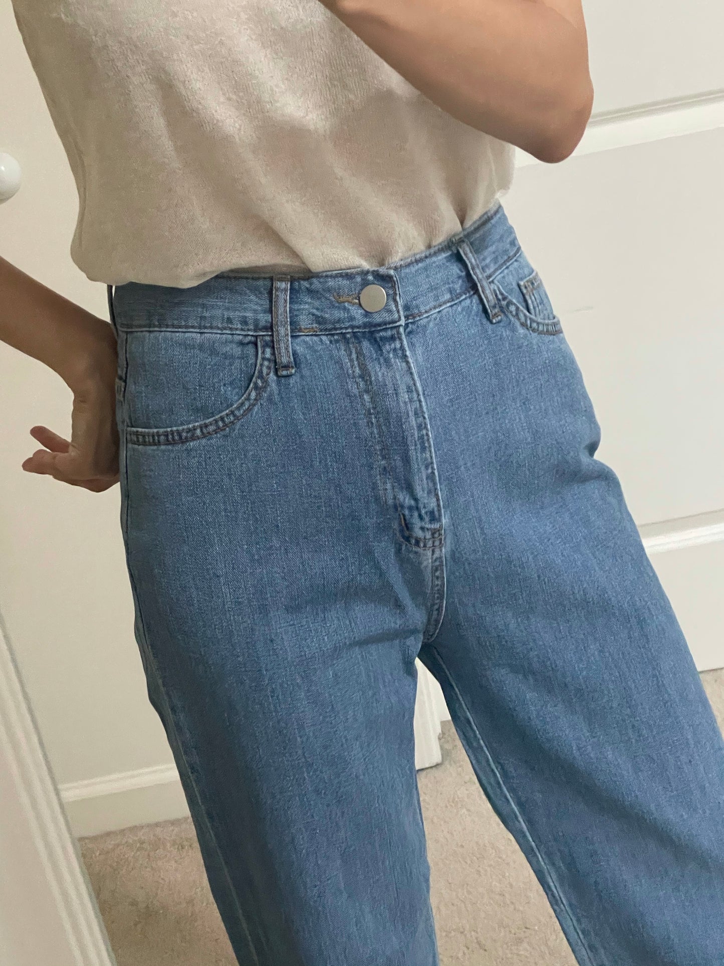 Summer relaxed straight Denim