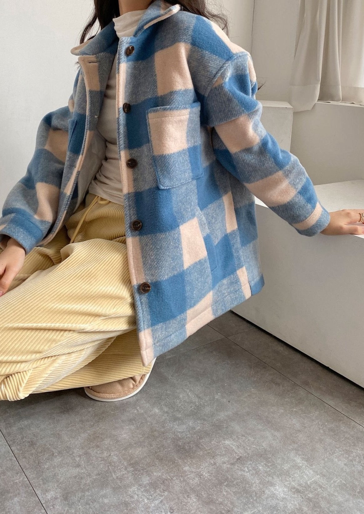 Checkered Wool Jacket - only 1 in stock