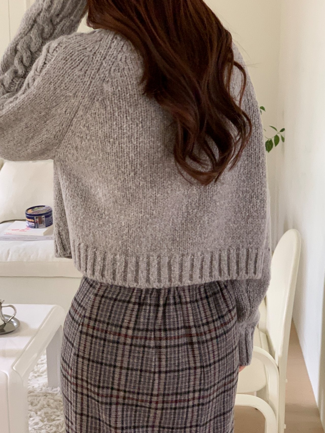 Mohair Cable Cardigan