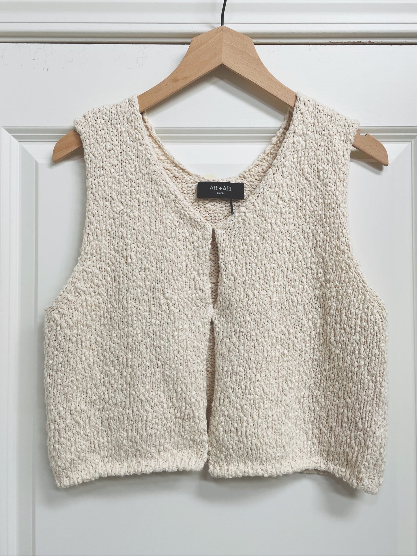 Abi + Ari Black Label Cotton Slub Yarn Vest