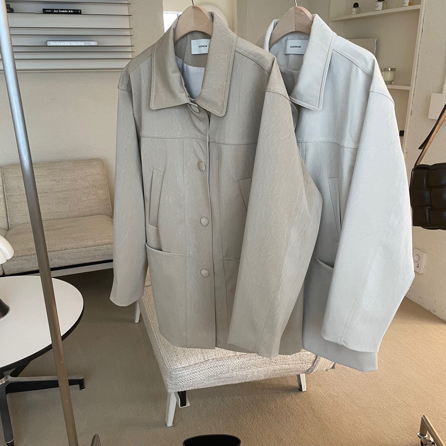 <Abi + Ari> Black Label Vegan Long Jacket