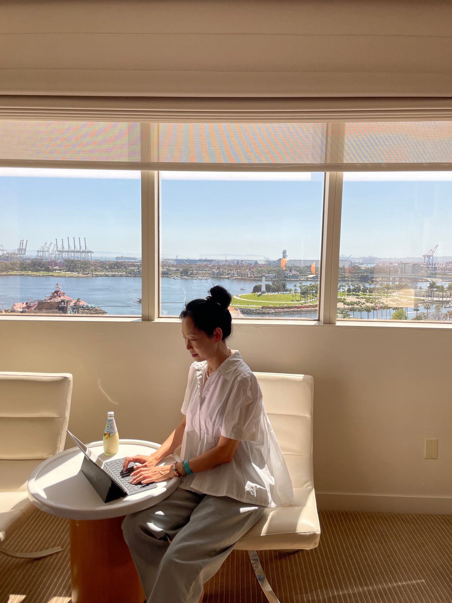 Abi + Ari Black Label Pleated Tail Shirt