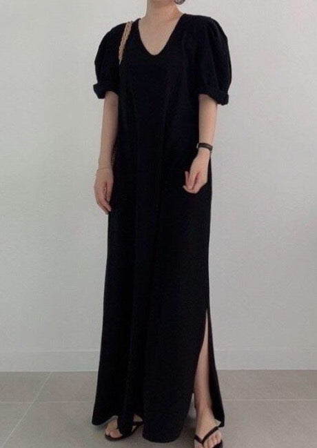 Dylan A-Line T shirt Maxi - one left in Heather Grey